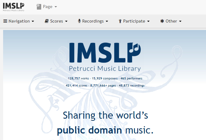 The IMSLP music library